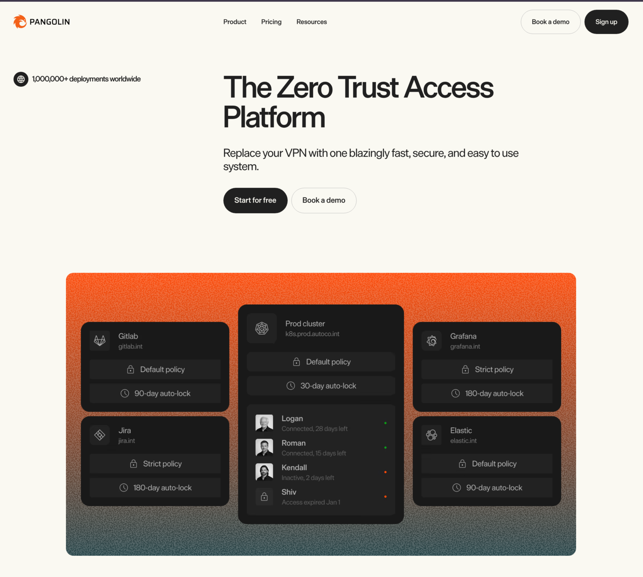 pangolin's product page